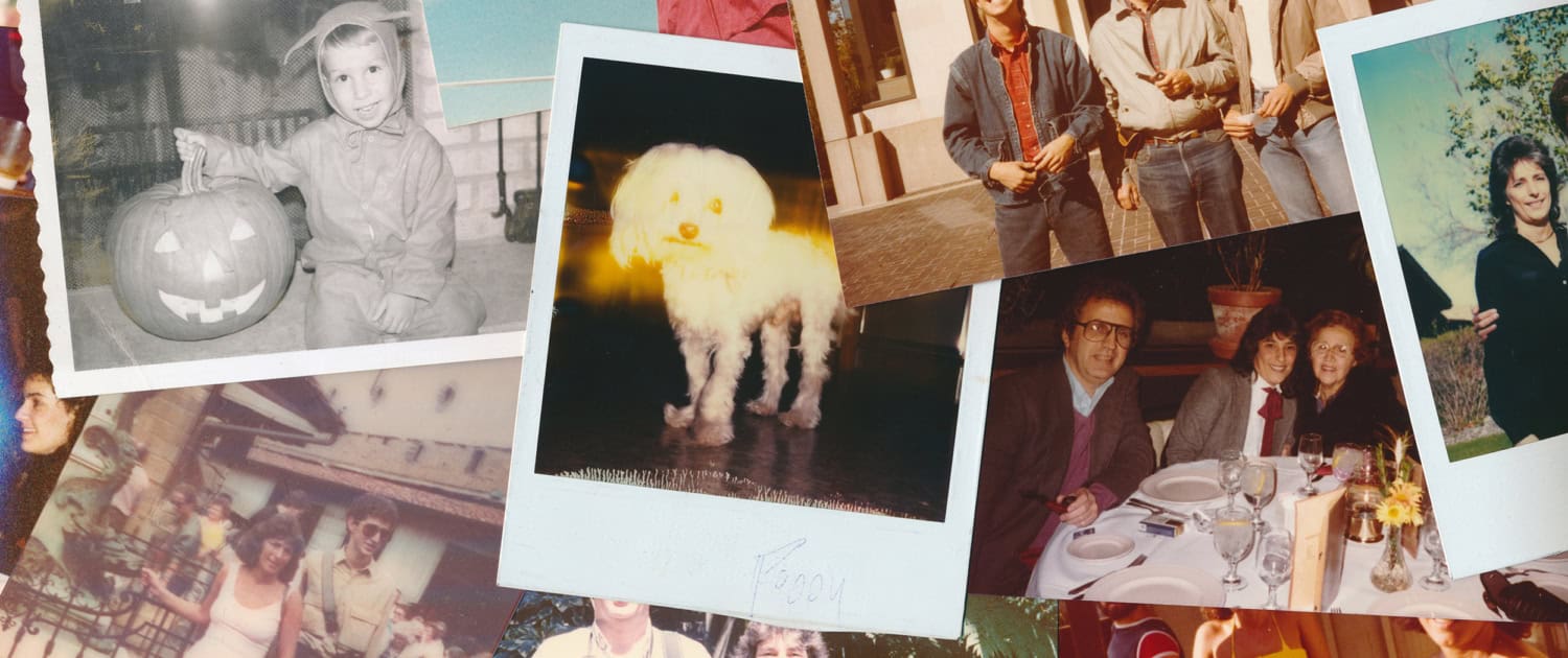 Collage of preserved family photos and memories Collage of preserved family photos and memories